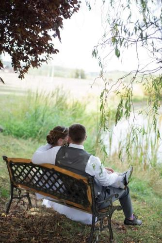willows venue couple pond